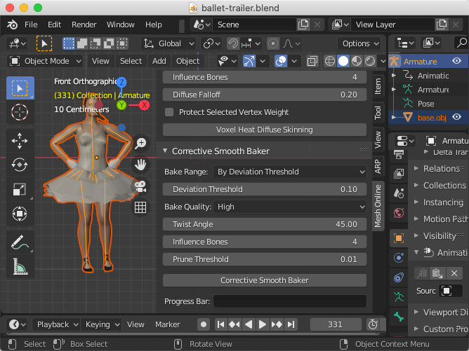 Mesh Online - Corrective Smooth Baker addon for Blender